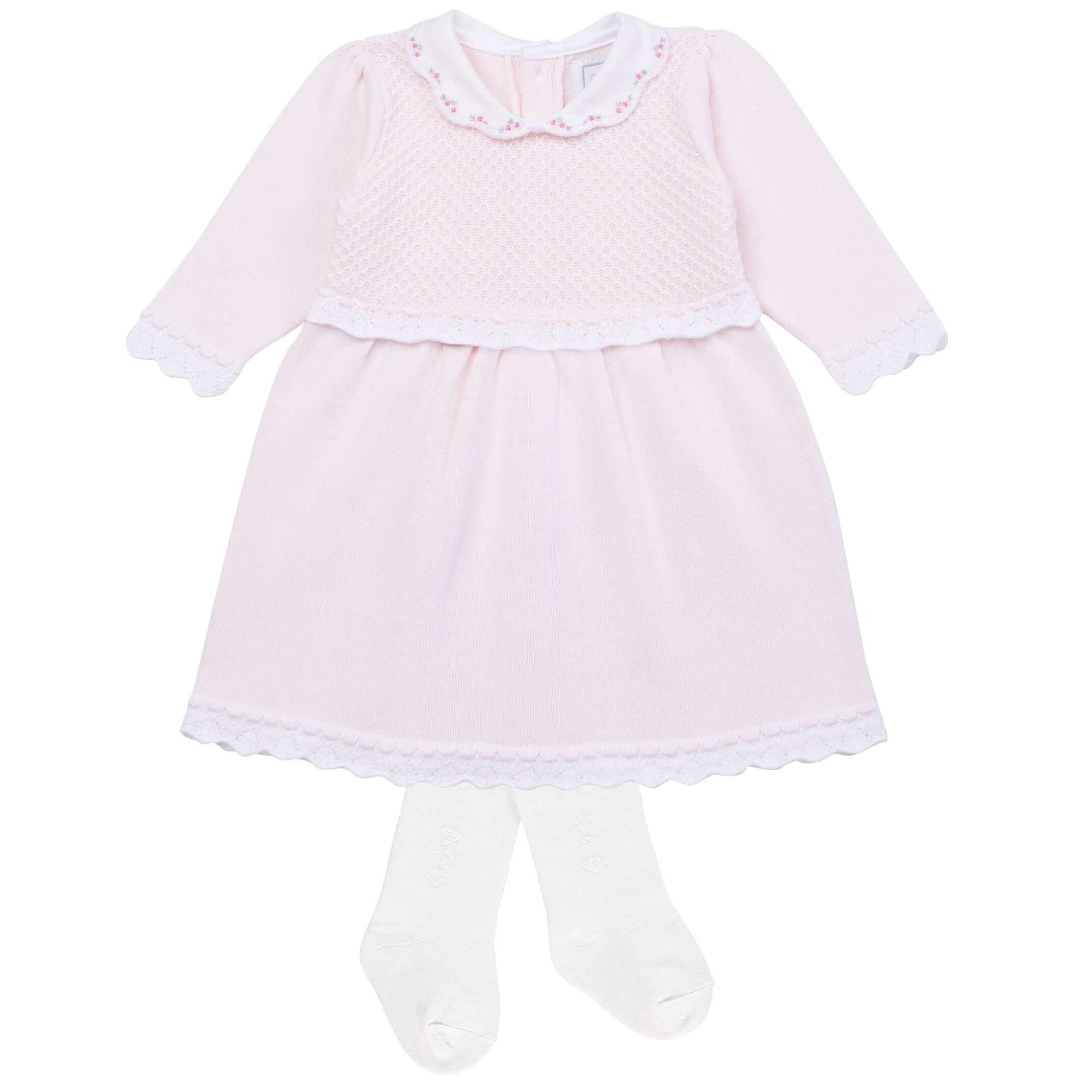 Emile Et Rose Baby Girls Pink Dress & Tights