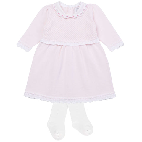 Emile Et Rose Baby Girls Pink Dress & Tights