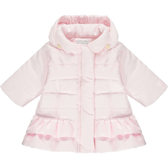 Baby Girls Pink Frill Jacket