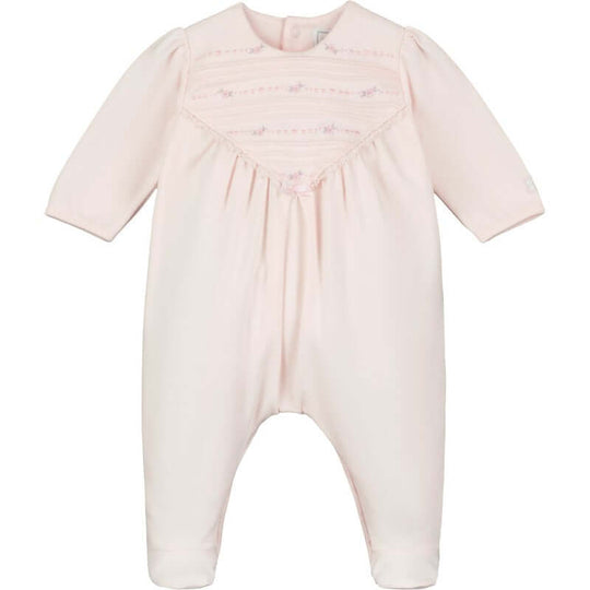 Girls Pink Cotton Felicia Babygrow