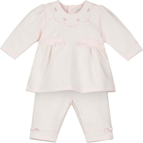 Emile Et Rose Girls Pink Knitted Top & Trousers