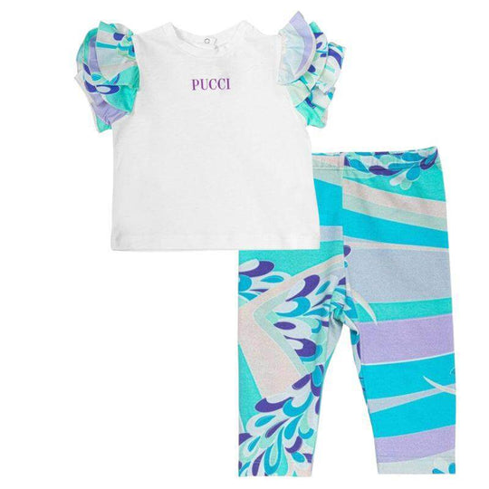 Baby Girls Blue Lilly Legging Set