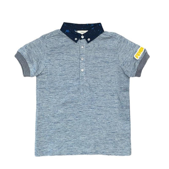 Boys Blue Fendi Polo Shirt