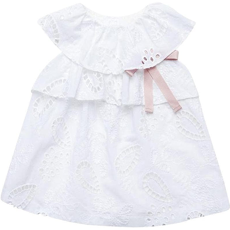 Fina Ejerique Baby Girls White broderie anglaise Dress