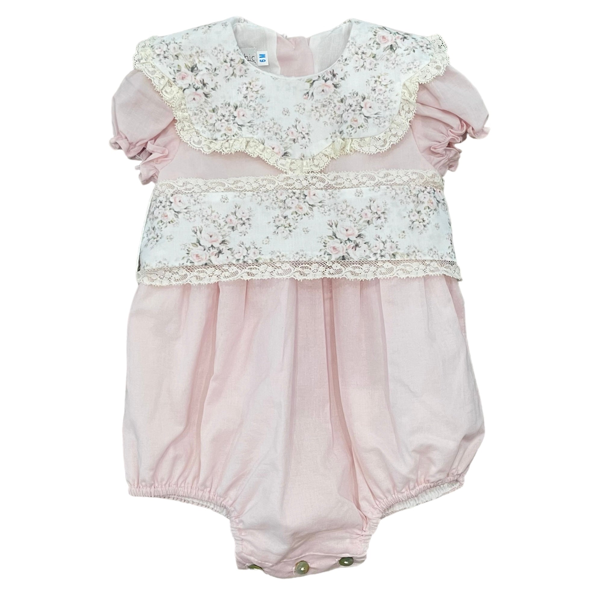 Fofettes Girls Cotton Floral Romper