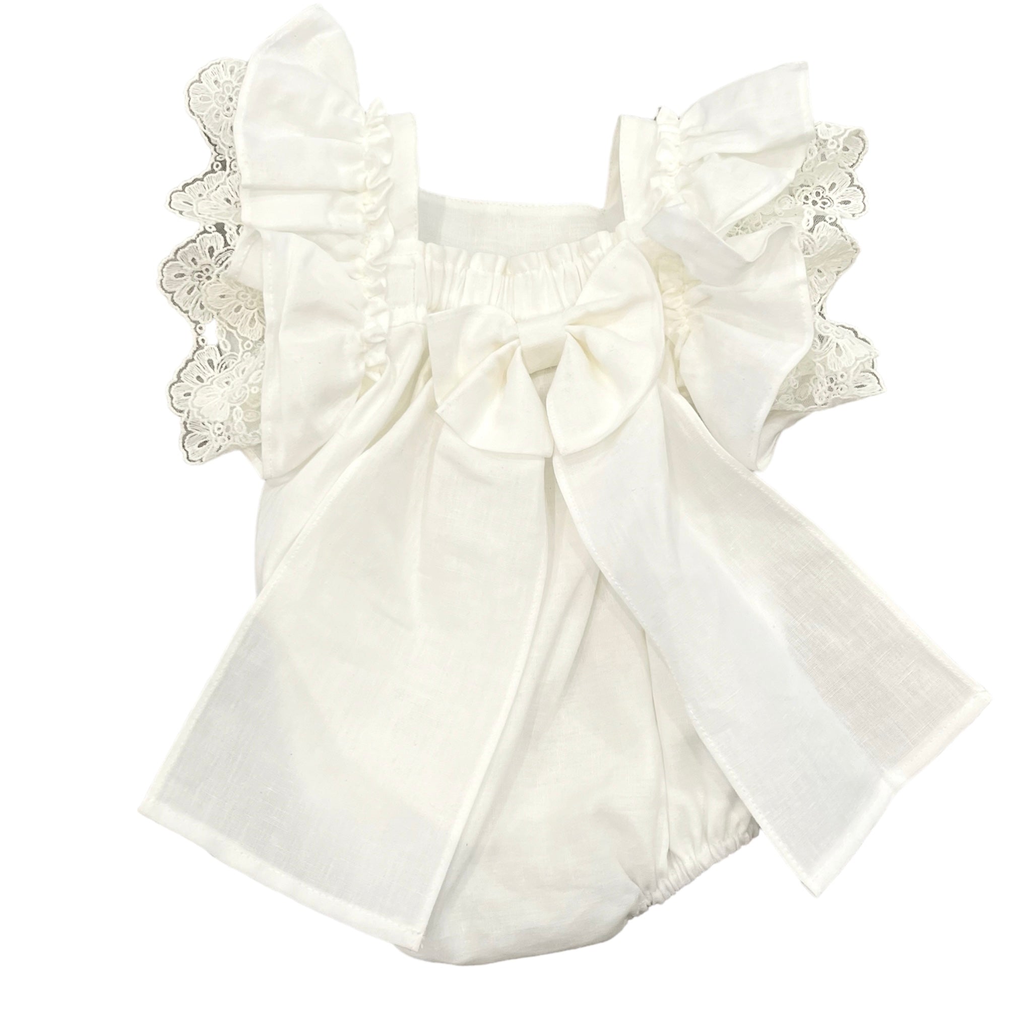 Fofettes Girls Ivory Colette Romper