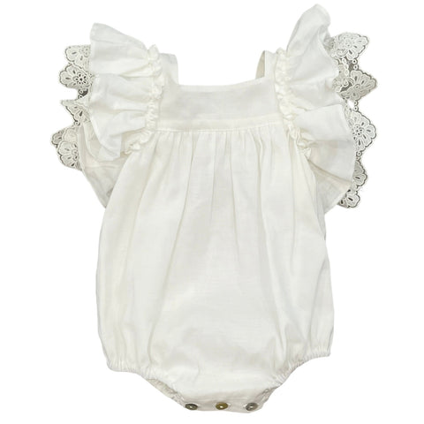 Fofettes Girls Ivory Colette Romper