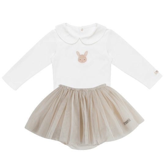 Girls Bunny Tulle Skirt Set