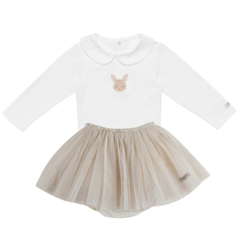 Donsje Girls Bunny Tulle Skirt Set