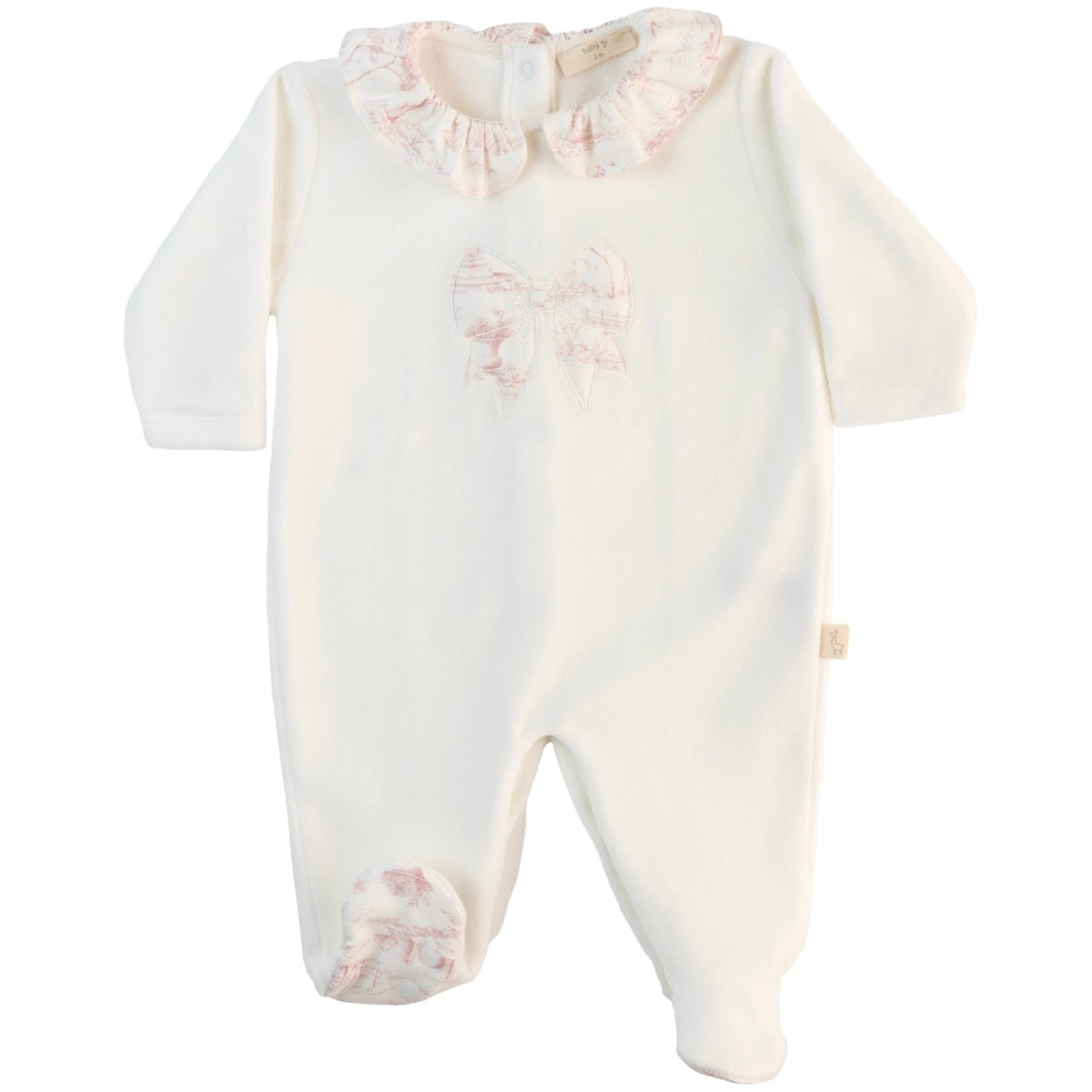 Kathryns Girls Cream Bow Set