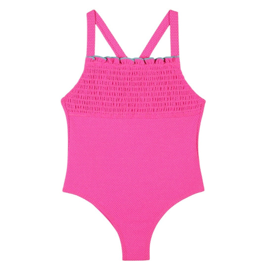 Girls Pink Swimming Costume
