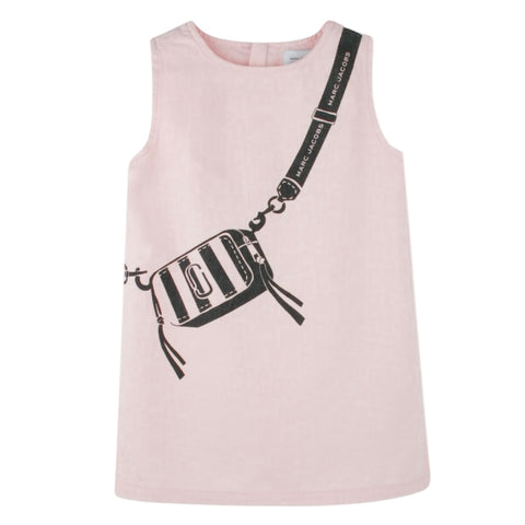 Marc Jacobs Girls Pink Sleeveless Bag Dress