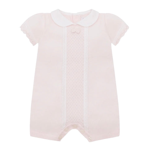 Emile Et Rose Baby Girls Pink Knitted ‘Layla’ Romper