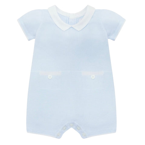 Emile Et Rose Baby Boys Blue 'Loagn' Knitted Romper