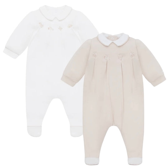 Baby Boys Beige 'Lenny' Babygrow Set