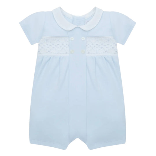 Baby Boys Blue 'Lawrence' Romper