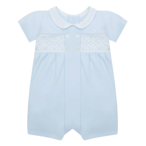 Emile Et Rose Baby Boys Blue 'Lawrence' Romper