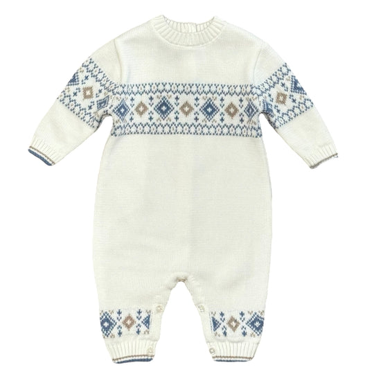 Baby Boys Cream Romper
