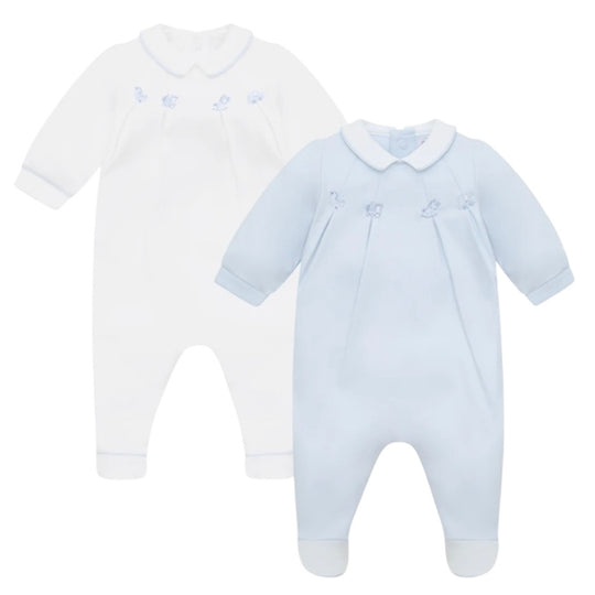Baby Boys Blue 'Lenny' Babygrow Set