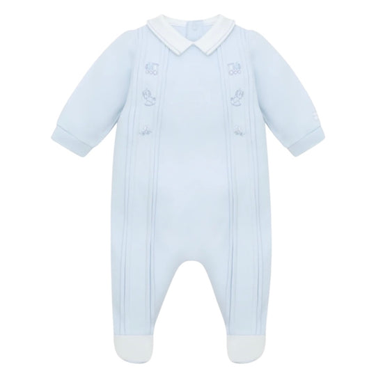 Baby Boys Blue 'Lewis' Babygrow