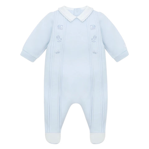 Emile Et Rose Baby Boys Blue 'Lewis' Babygrow