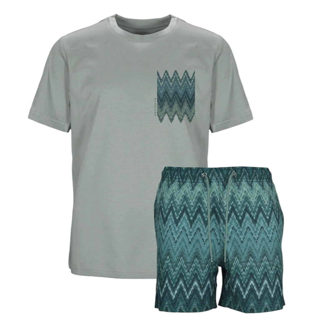 Moda Bandidos Boys Zig Miami Chest Swim Set