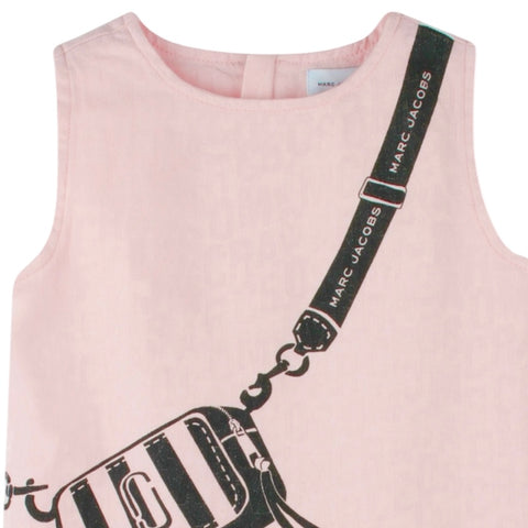 Marc Jacobs Girls Pink Sleeveless Bag Dress