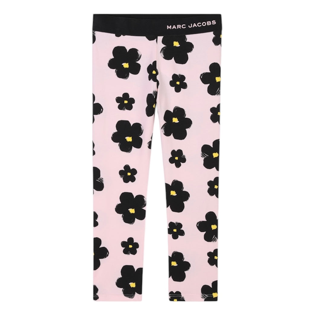 Marc Jacobs Girls Pink Flower Leggings