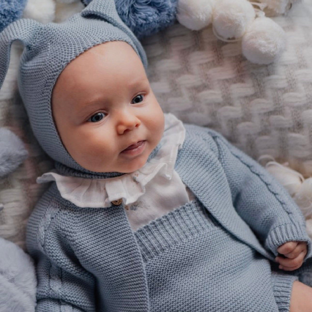 Wedoble Baby Boys Blue Bunny Hat