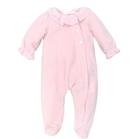 patachou Girls Pink Frill Babygrow