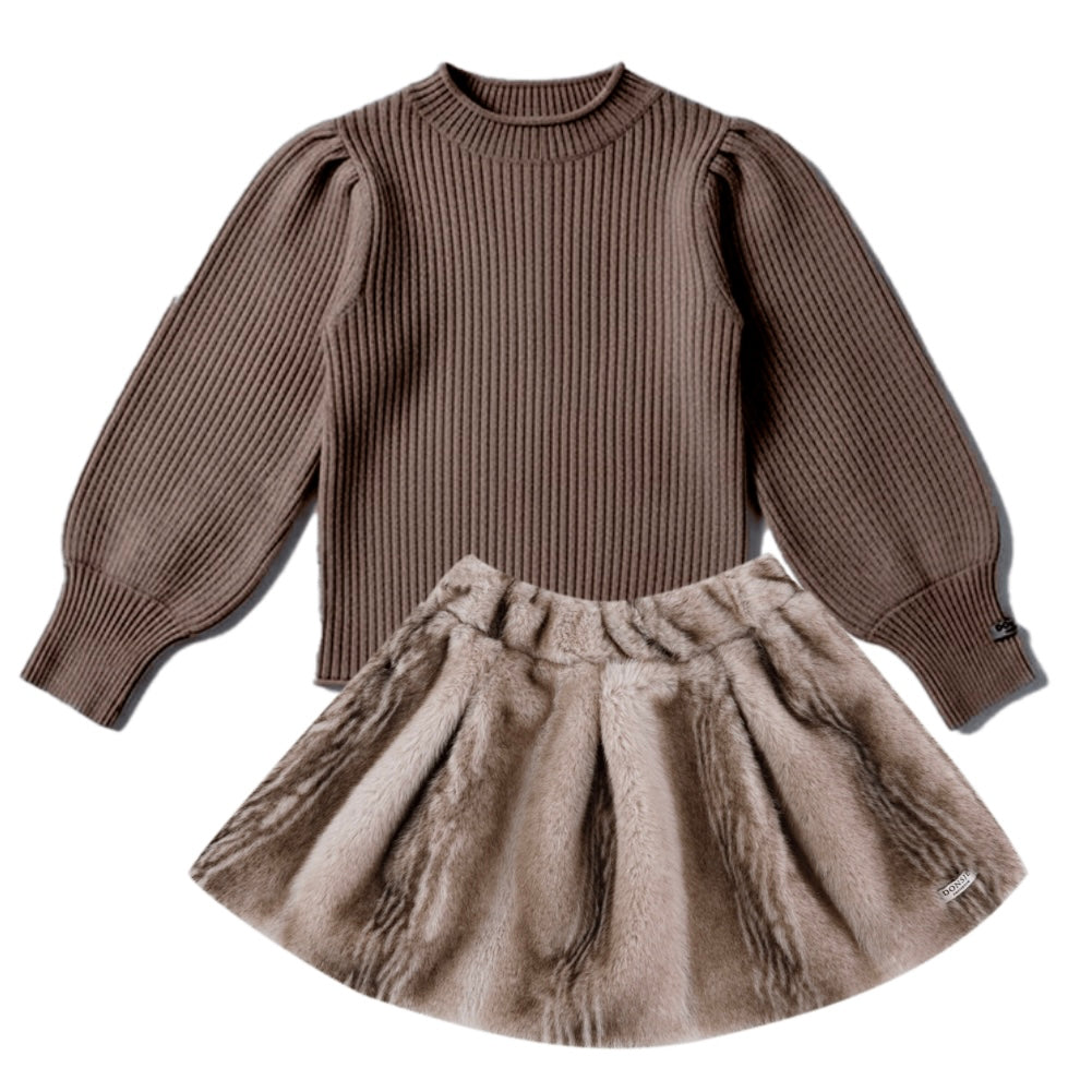 Donsje Girls Teddy Isabelle Skirt Set