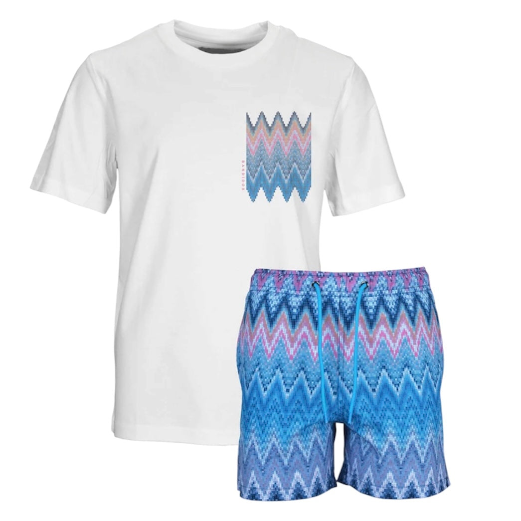 Moda Bandidos Boys Zig Miami Chest Swim Set
