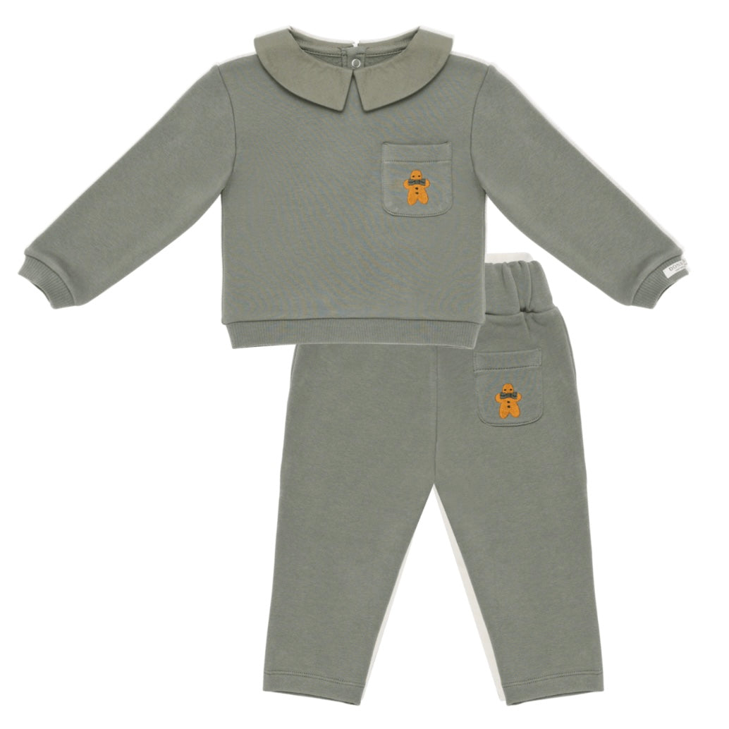 Donsje Boys Khaki Gingerbread Set