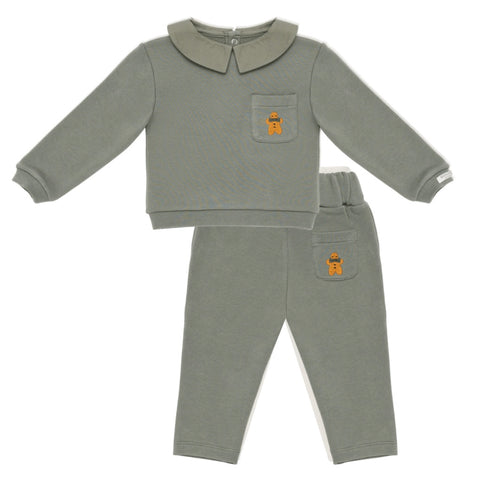 Donsje Boys Khaki Gingerbread Set