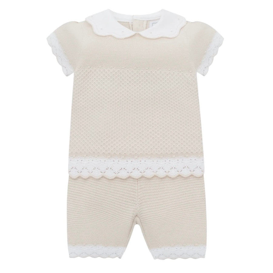 Emile Et Rose Baby Girls Beige ‘Laura’ Set