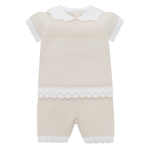 Emile Et Rose Baby Girls Beige ‘Laura’ Set