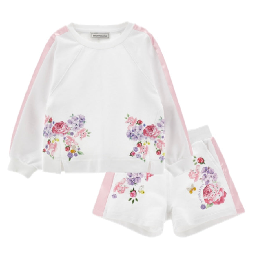 Monnalisa Girls White Fairytale Short Set