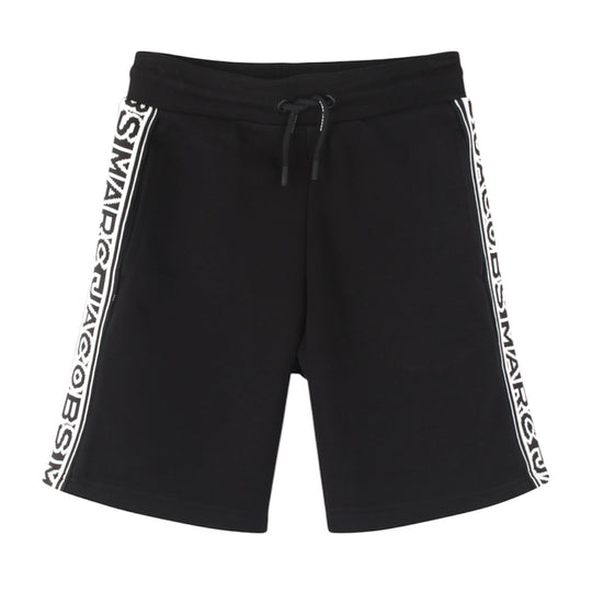 Boys Black Logo Shorts