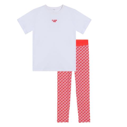 Stella McCartney Kids Girls White Love Legging Set