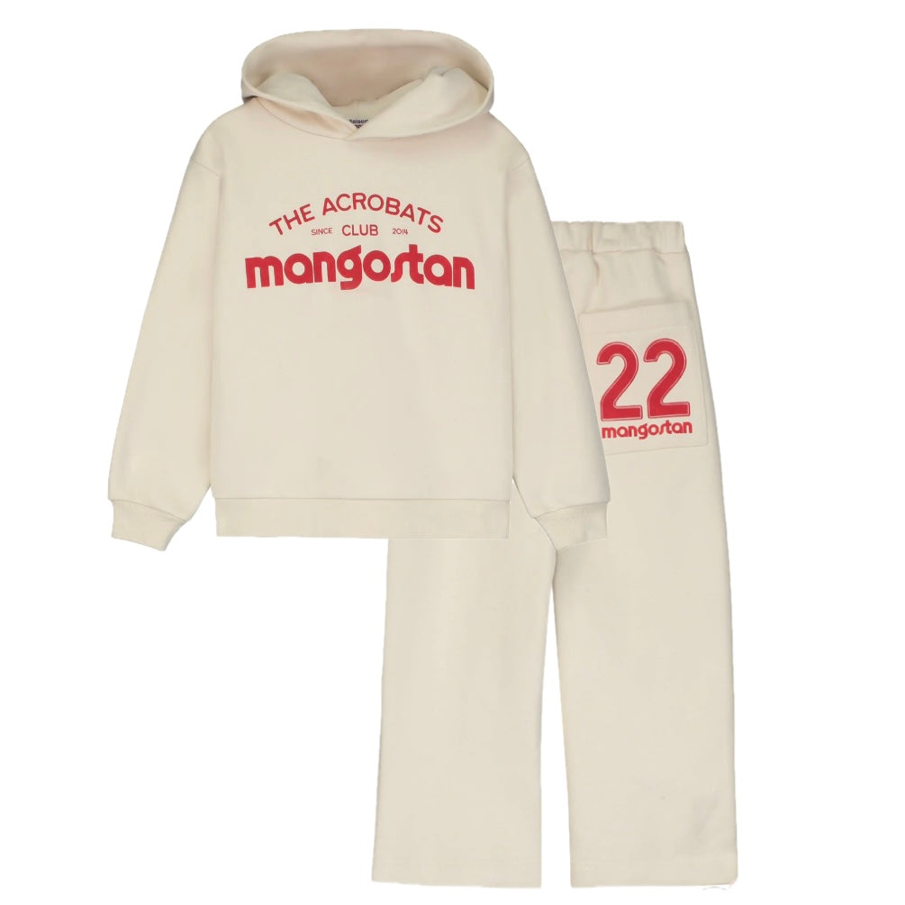 Maison Mangostan Girls Cream Tracksuit