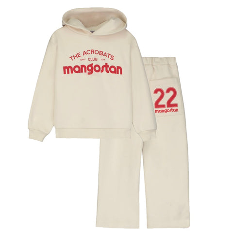 Maison Mangostan Girls Cream Tracksuit