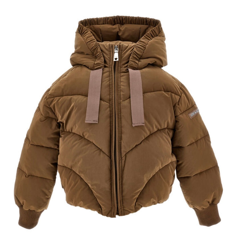 Monnalisa Girls Darkbrown Coat
