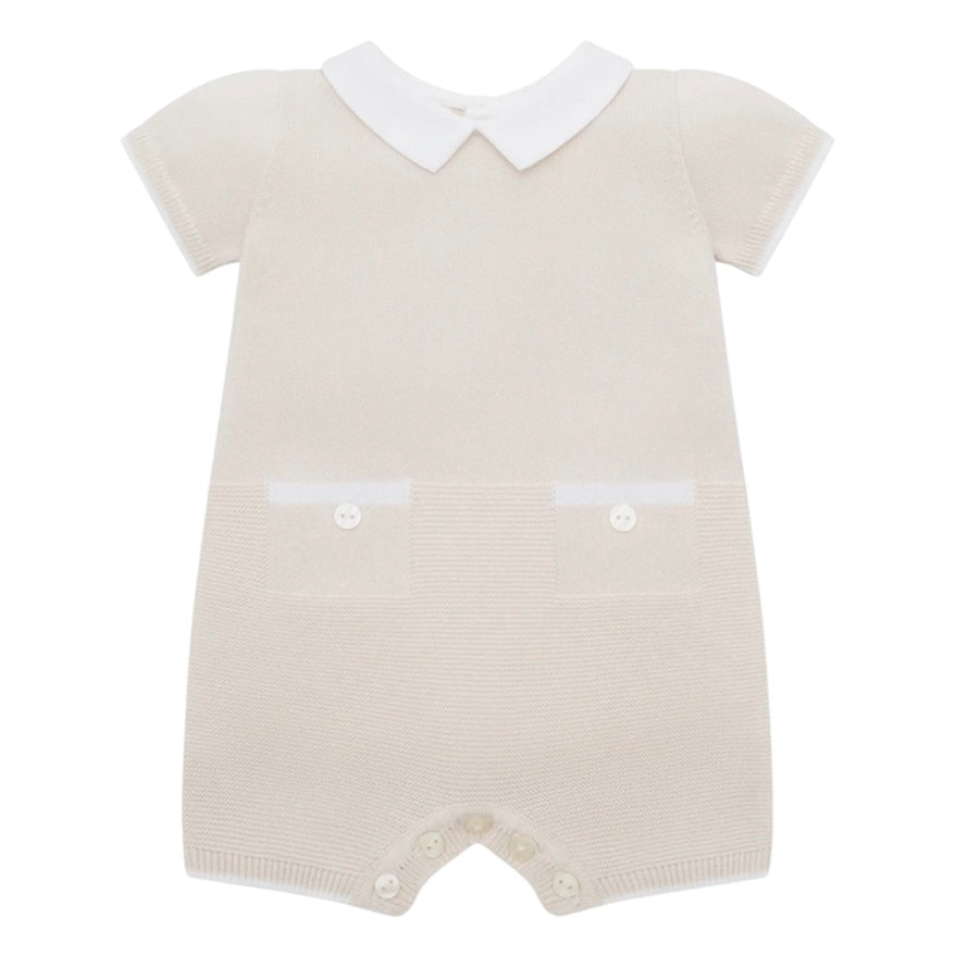 Emile Et Rose Baby Boys Beige 'Loagn' Knitted Romper
