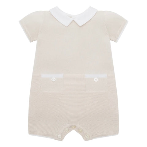 Emile Et Rose Baby Boys Beige 'Loagn' Knitted Romper