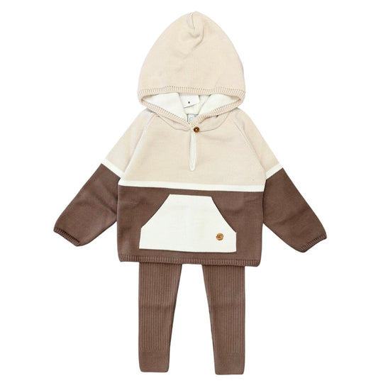 Boys Brown Knitted Set