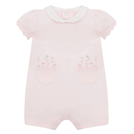 Baby Girls Pink ‘Louise’ Romper