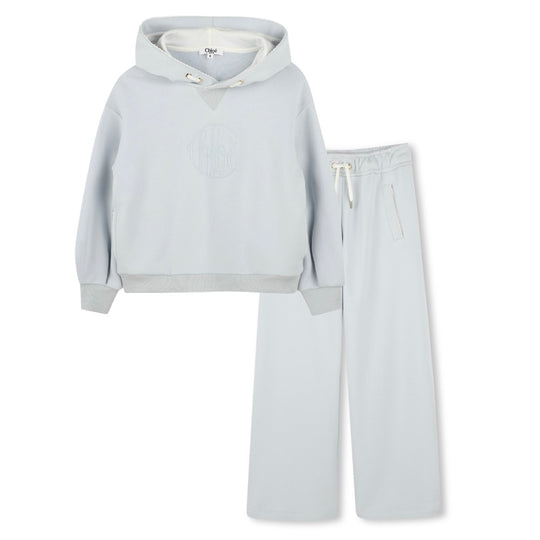 Girls Pale Blue Tracksuit