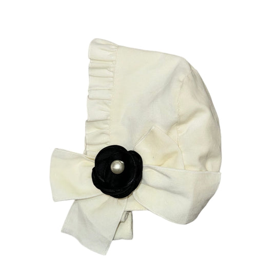 Girls Cream Bonnet