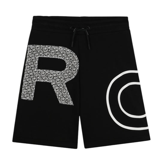 Boys Black Bermuda Shorts