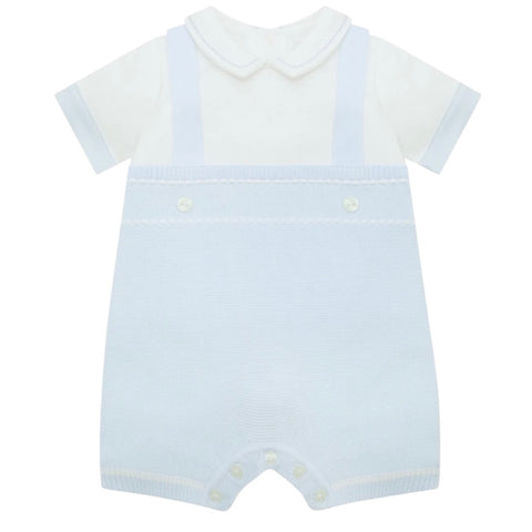 Emile Et Rose Baby Boys Blue 'Lowe' Knitted Romper